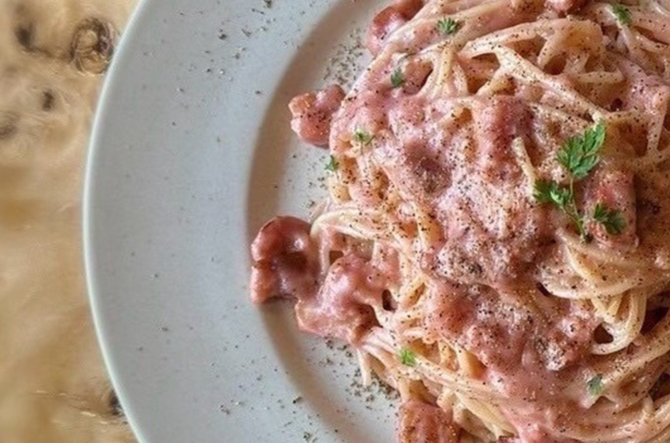 ペペロンチーノ / ロゼカルボナーラ