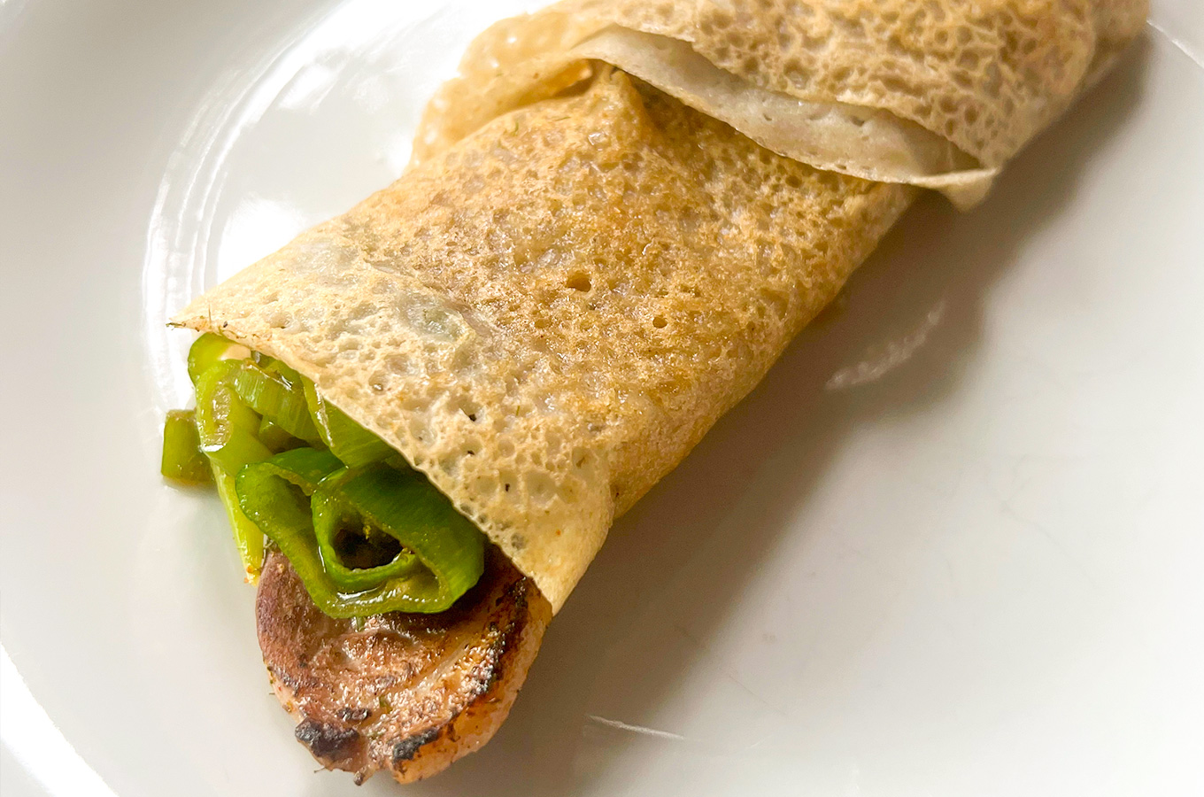 鴨南蛮風ガレットクレープ